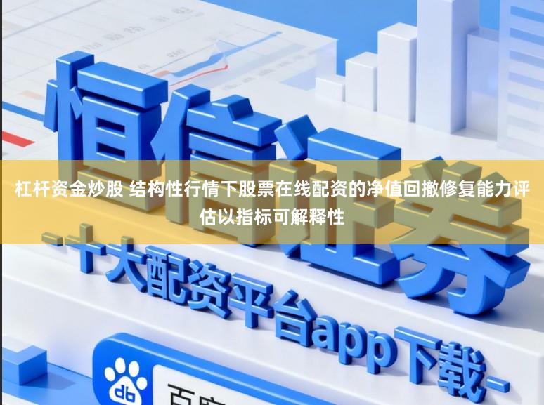 杠杆资金炒股 结构性行情下股票在线配资的净值回撤修复能力评估以指标可解释性